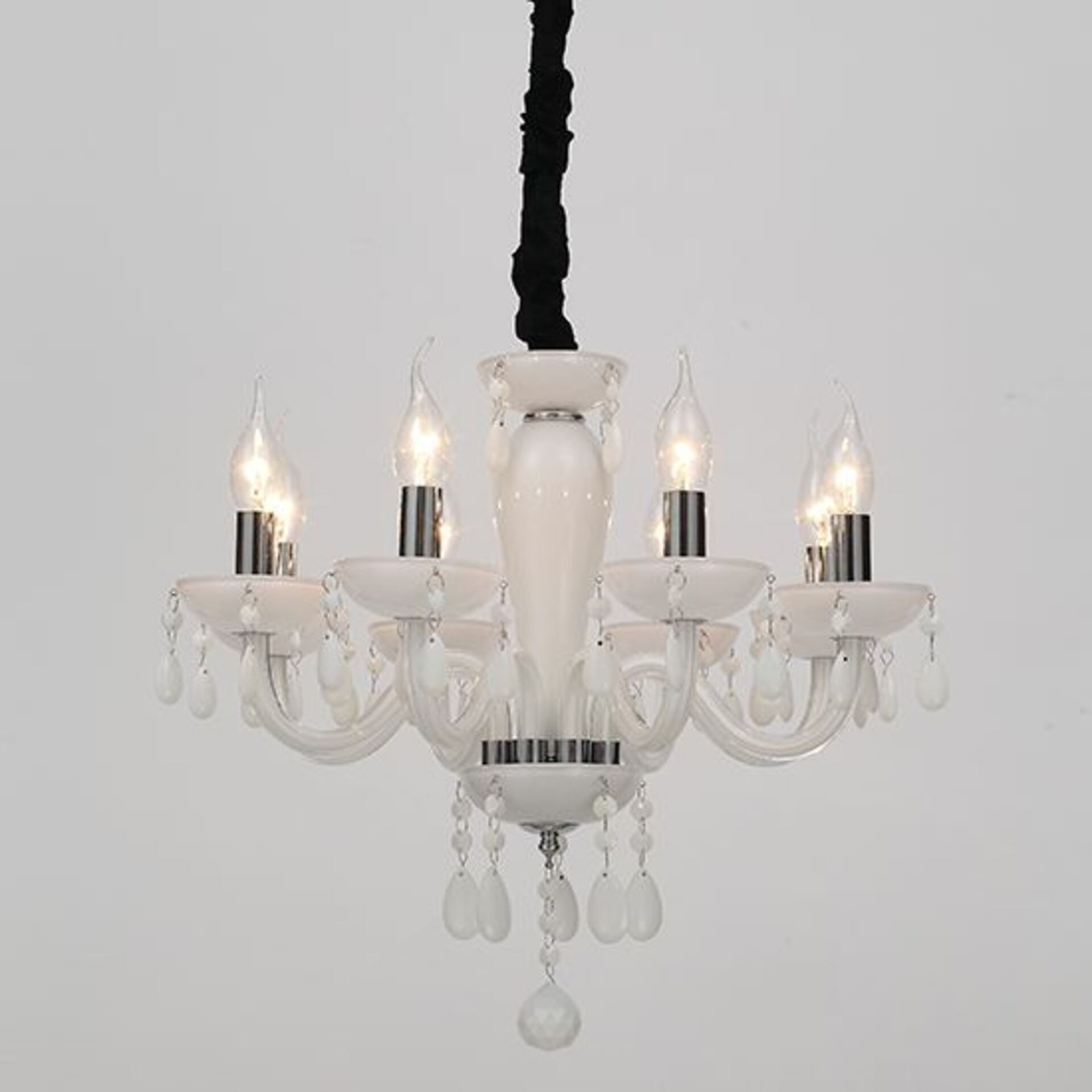 Aca Lighting Crystal závesné svietidlo BLK82048PWC