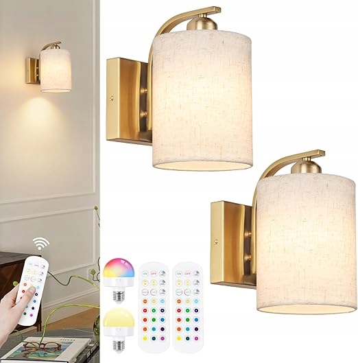 Nástěnné Led Svítidla S Nabíjecím Senzorem 5000 Mah Zlatá Barva 230 V