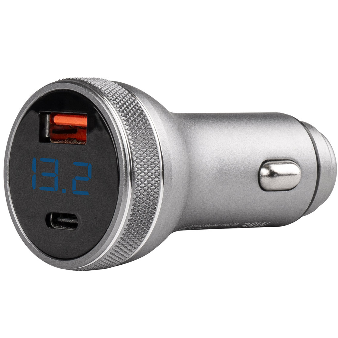 

Ładowarka Samochodowa Z Woltomierzem 38W Usb Usb-c