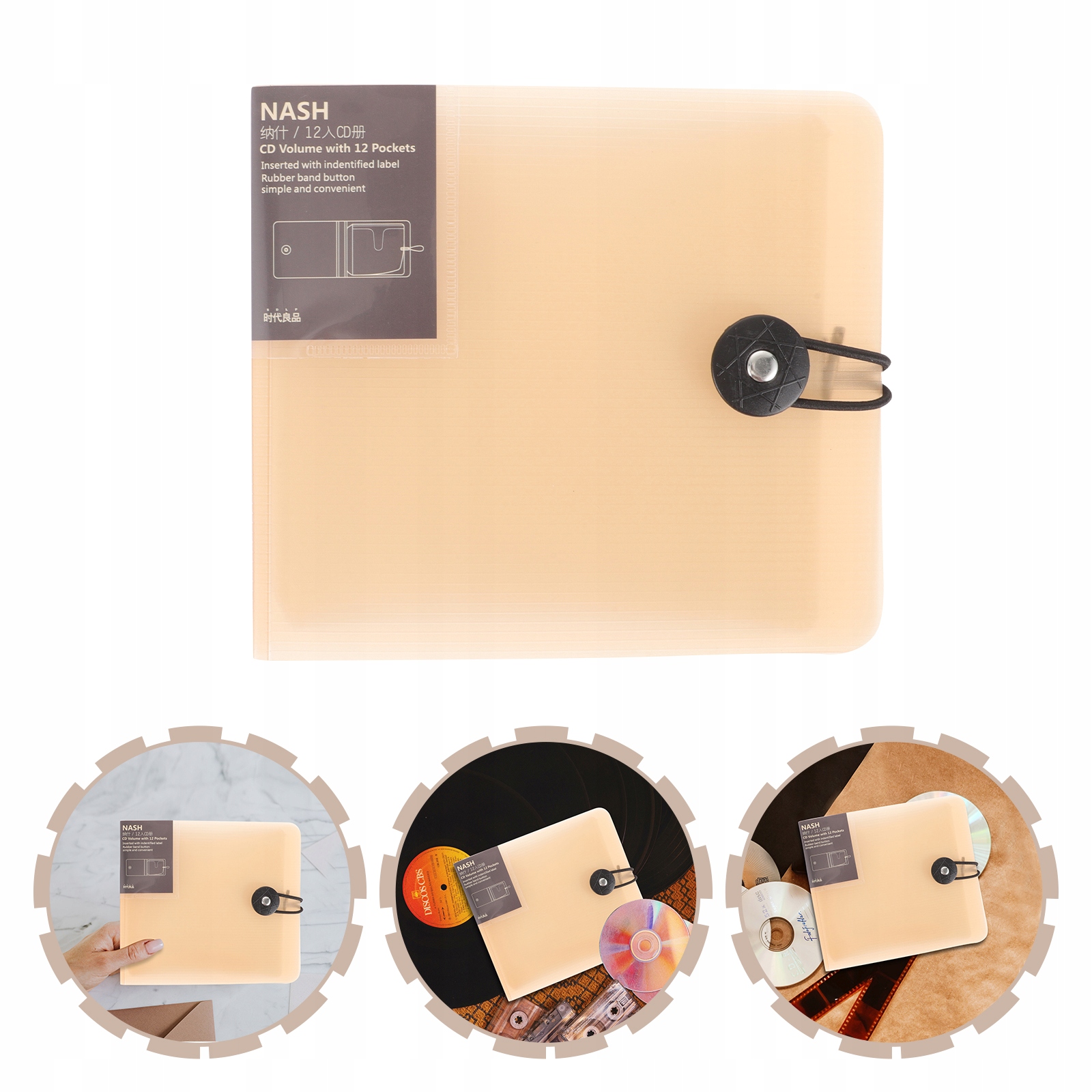 TORBA NA CD ETUI NA DVD PORTFEL PRZYCISK Marka bez marki