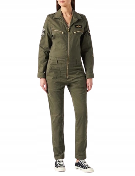 Schott Kombinéza Zelená Na Zip Dámská Dlouhá M Jsm