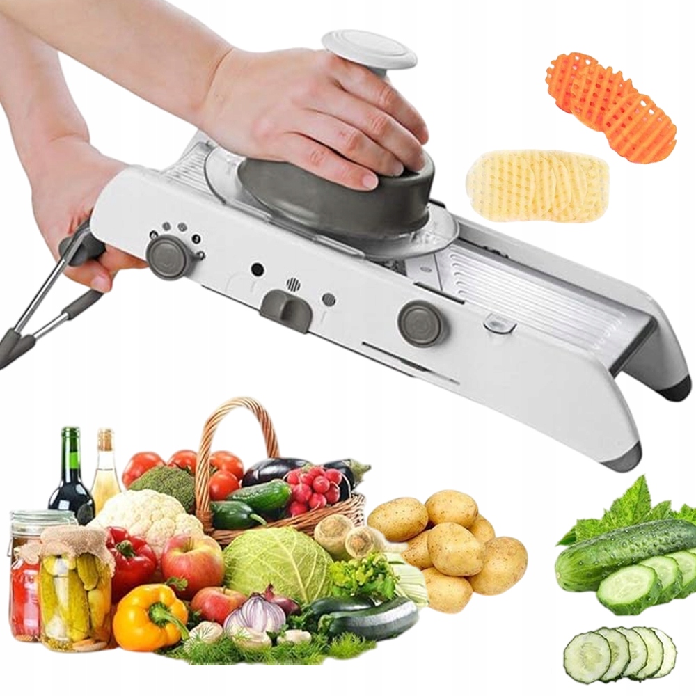 Regulovatelný kráječ na Zeleniny Nerezová Ocel, 4 tloušťky