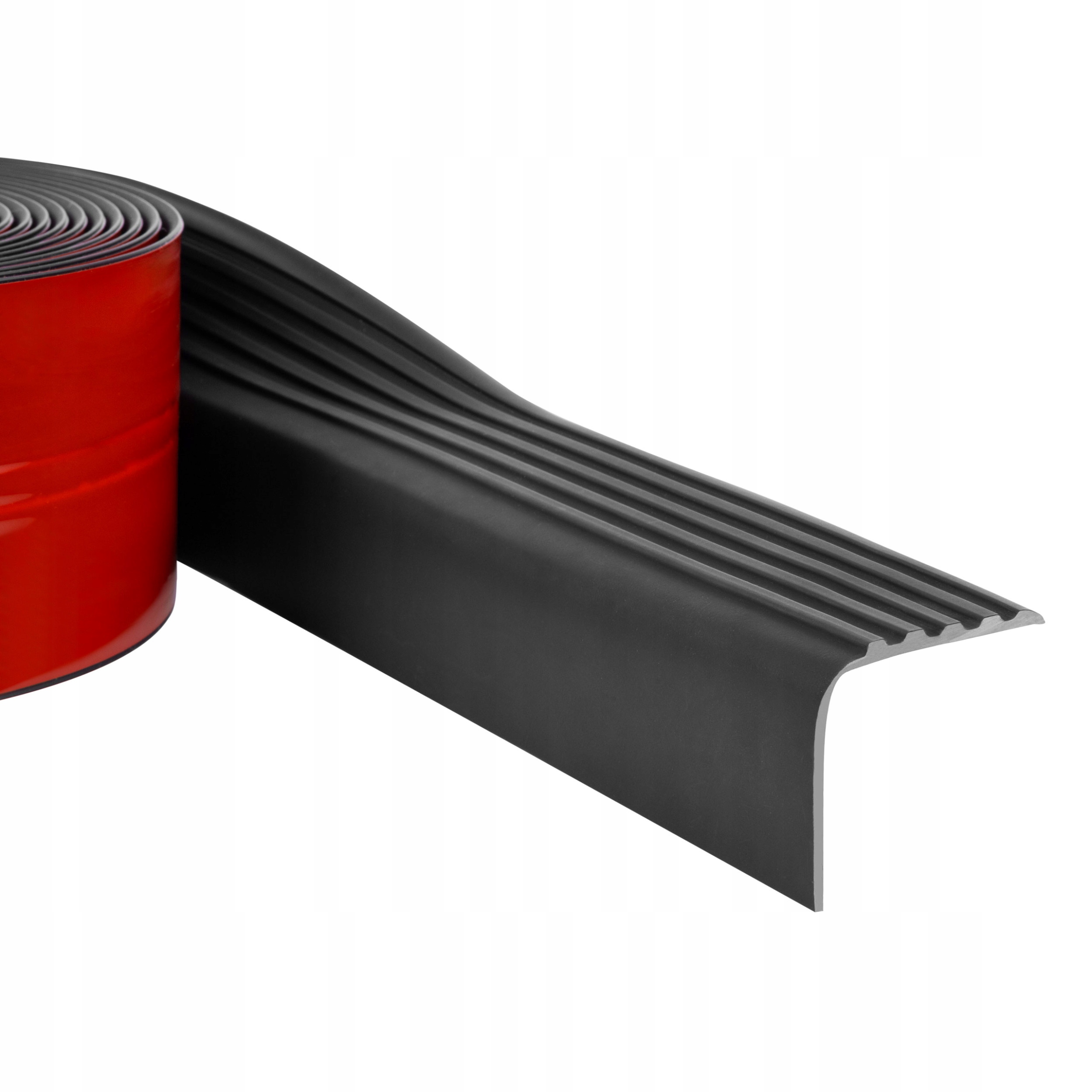 Pvc schodišťový profil v roli, samolepicí 50x48 mm, černý, 6 m