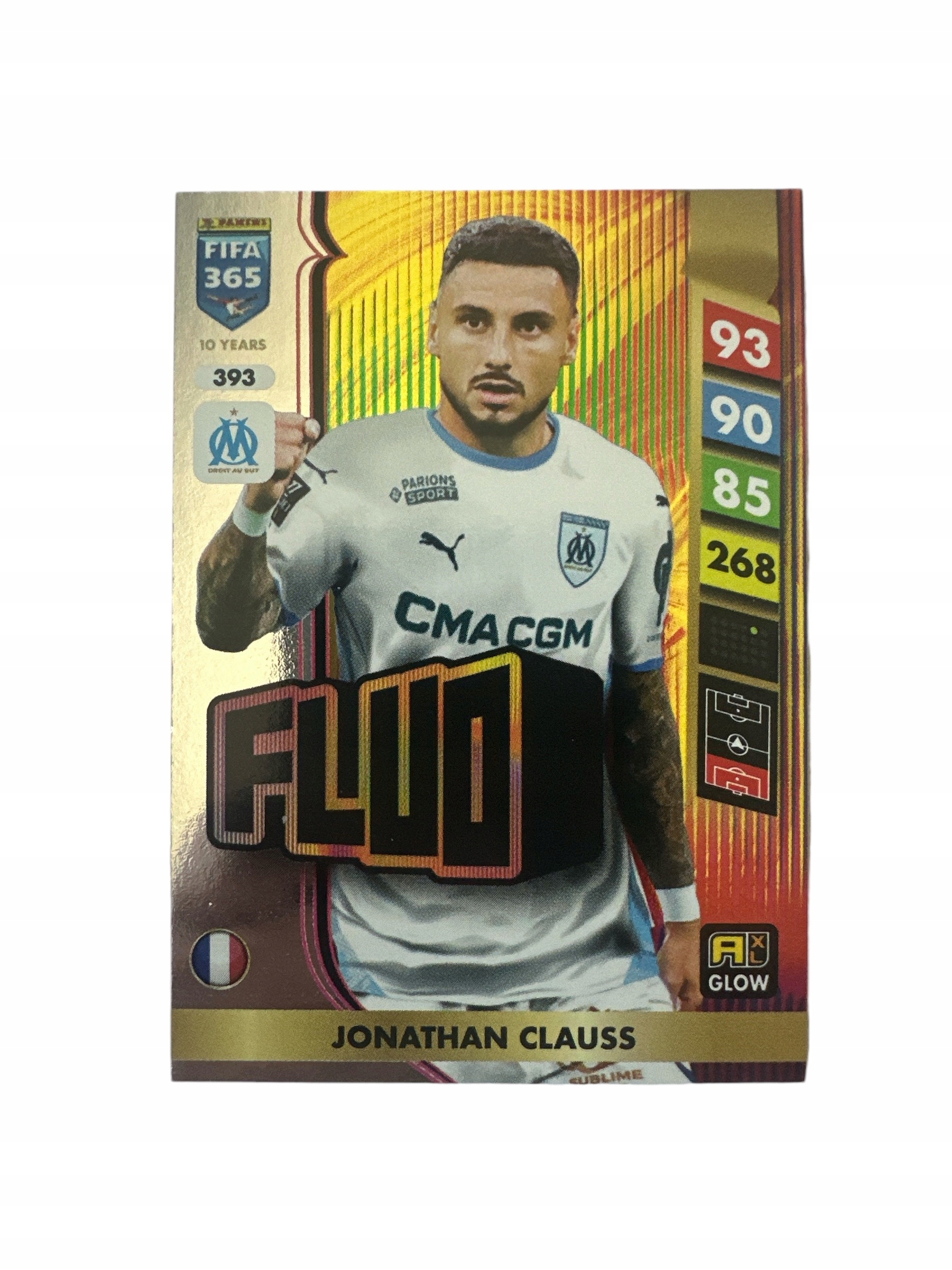 Fifa 365 2025 Adrenalyn XL Panini Glow Fluo Nr 393 Clauss