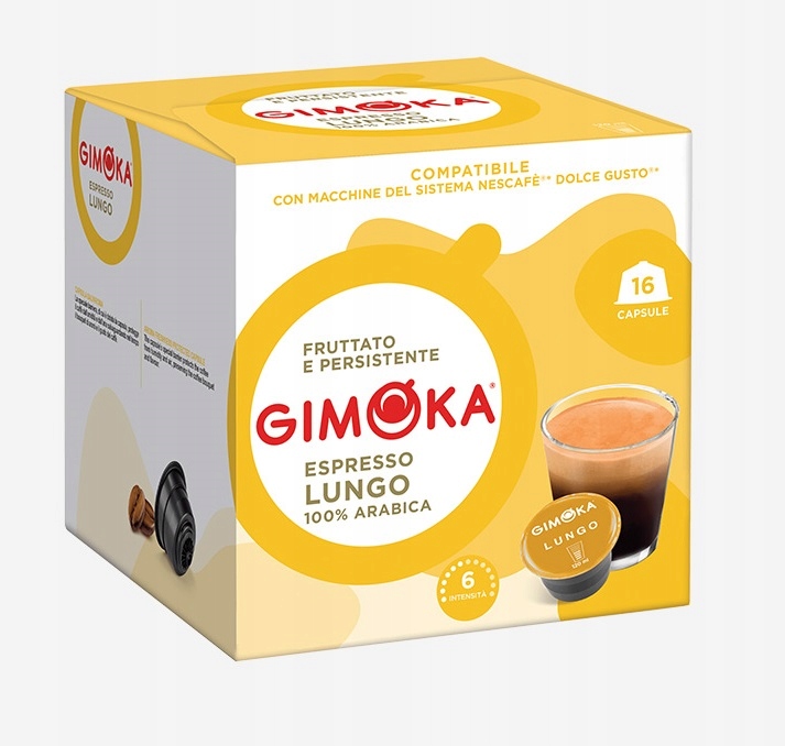 Kawa Kapsułki Gimoka LUNGO do Dolce Gusto 16