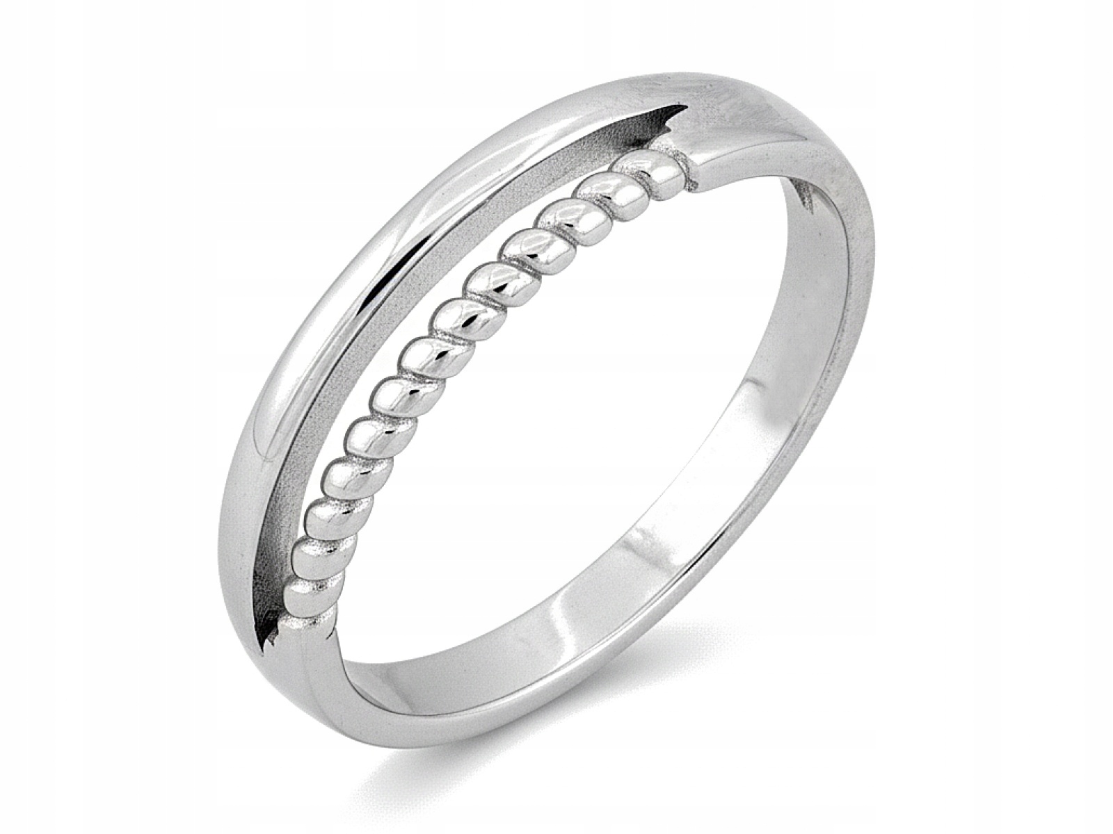 Stříbrný prstýnek dvojitý prsten 925 4,1 mm r21 elegantní klasický