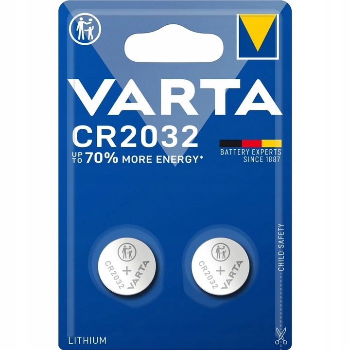 

Bateria litowa Varta 3V Cr 2032 2 sztuki