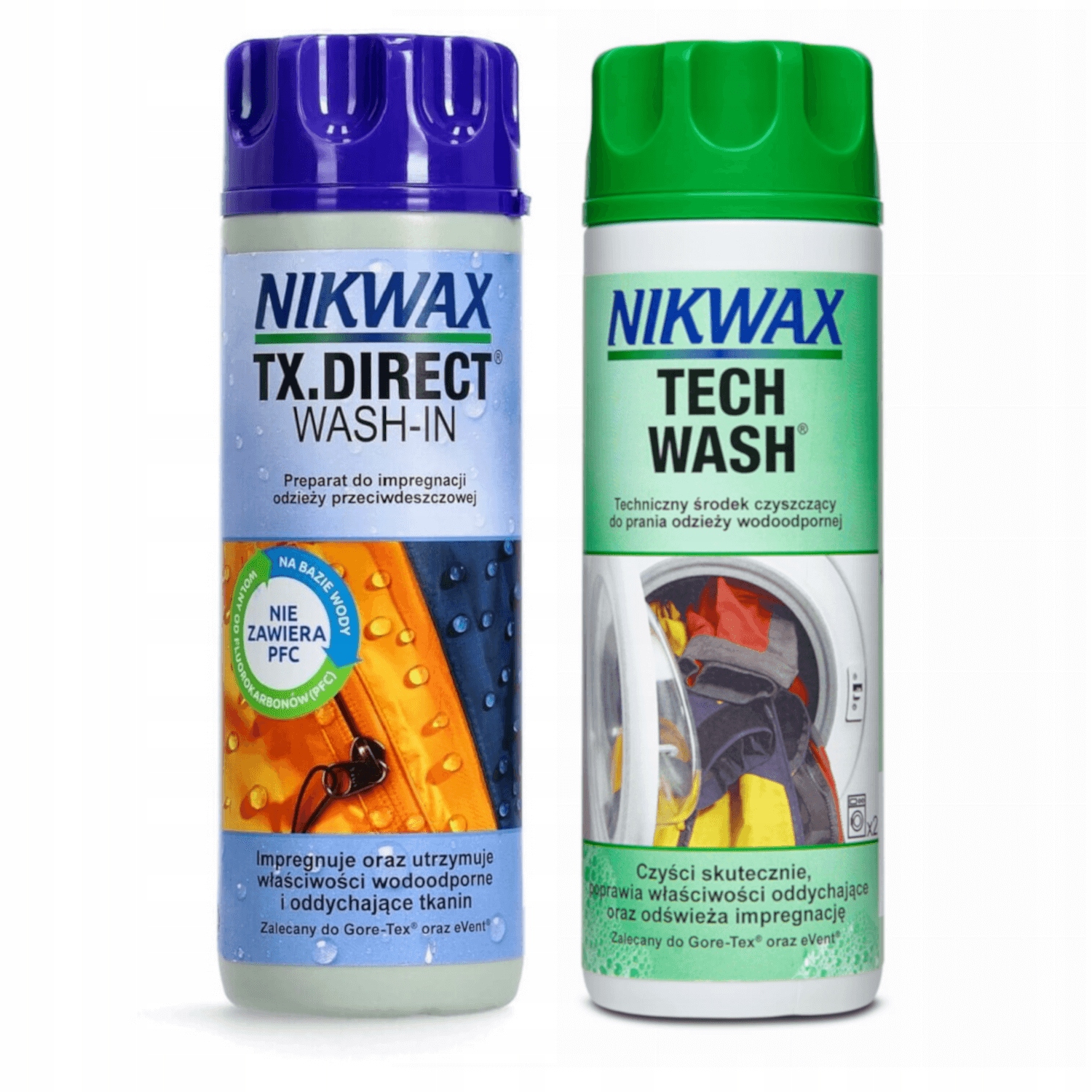 NIKWAX Zestaw TECH WASH + TX. DIRECT WASH-IN 300ml