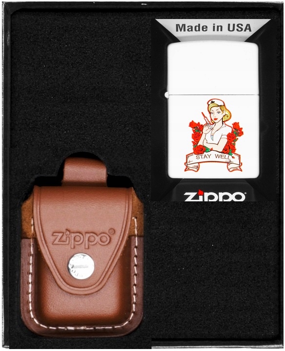 Sada Zippo Zapalovač Tatto Nurse Design Dárkový No4