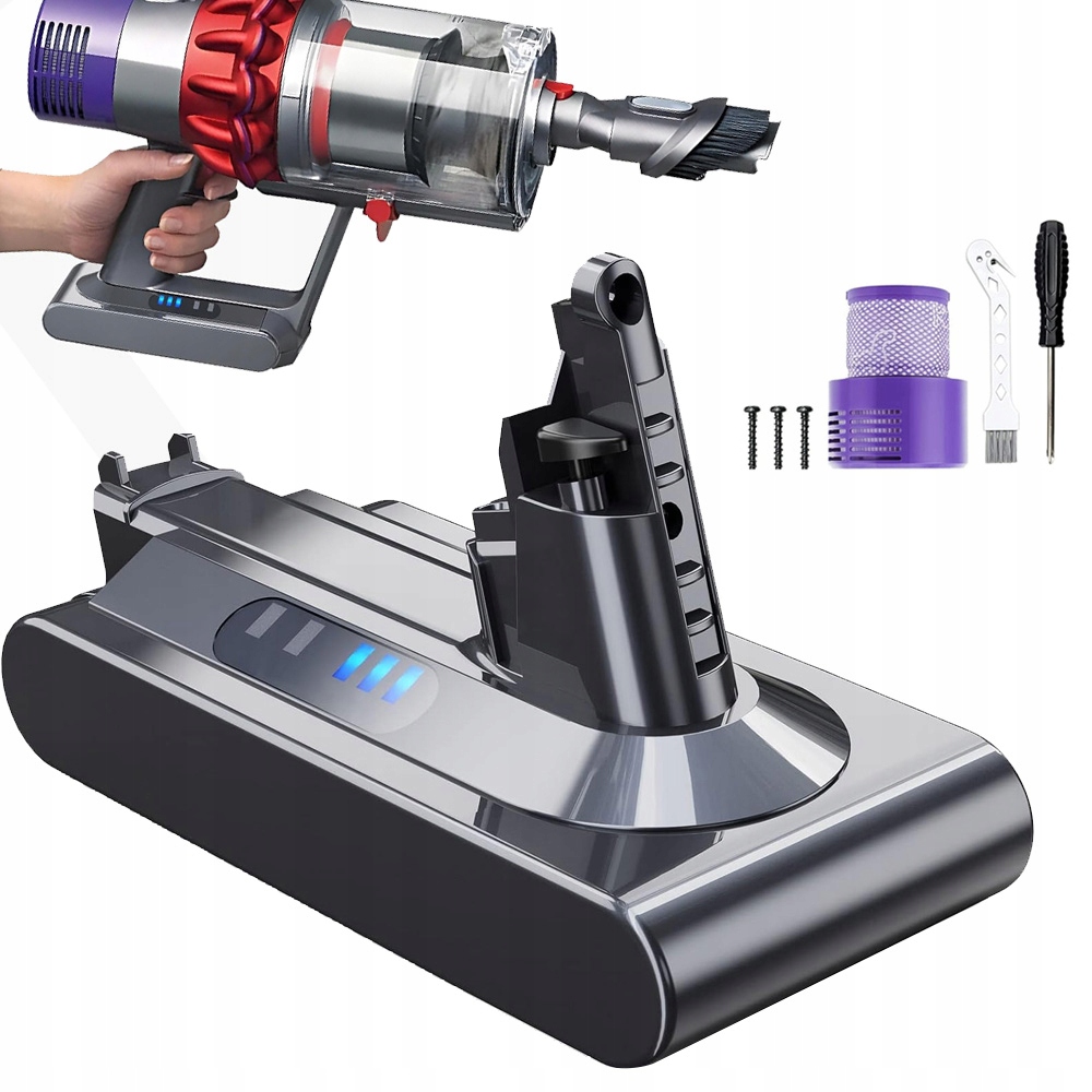 Baterie Se Používá Pro Dyson Vysavač V10 Náhradní Baterie 6000 Mah 25.2 V