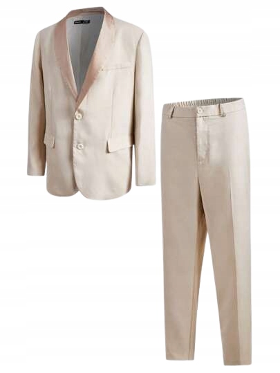 Shein Pánský Elegantní Béžový Oblek 3XL