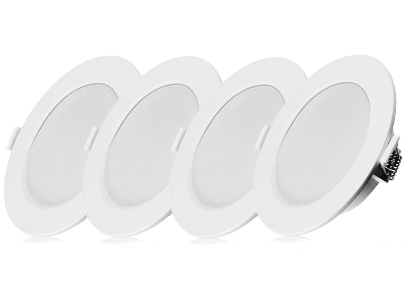 4x Plochý zapuštěný panel Slim Led 6W 230V Lampička Studená barva 6500K