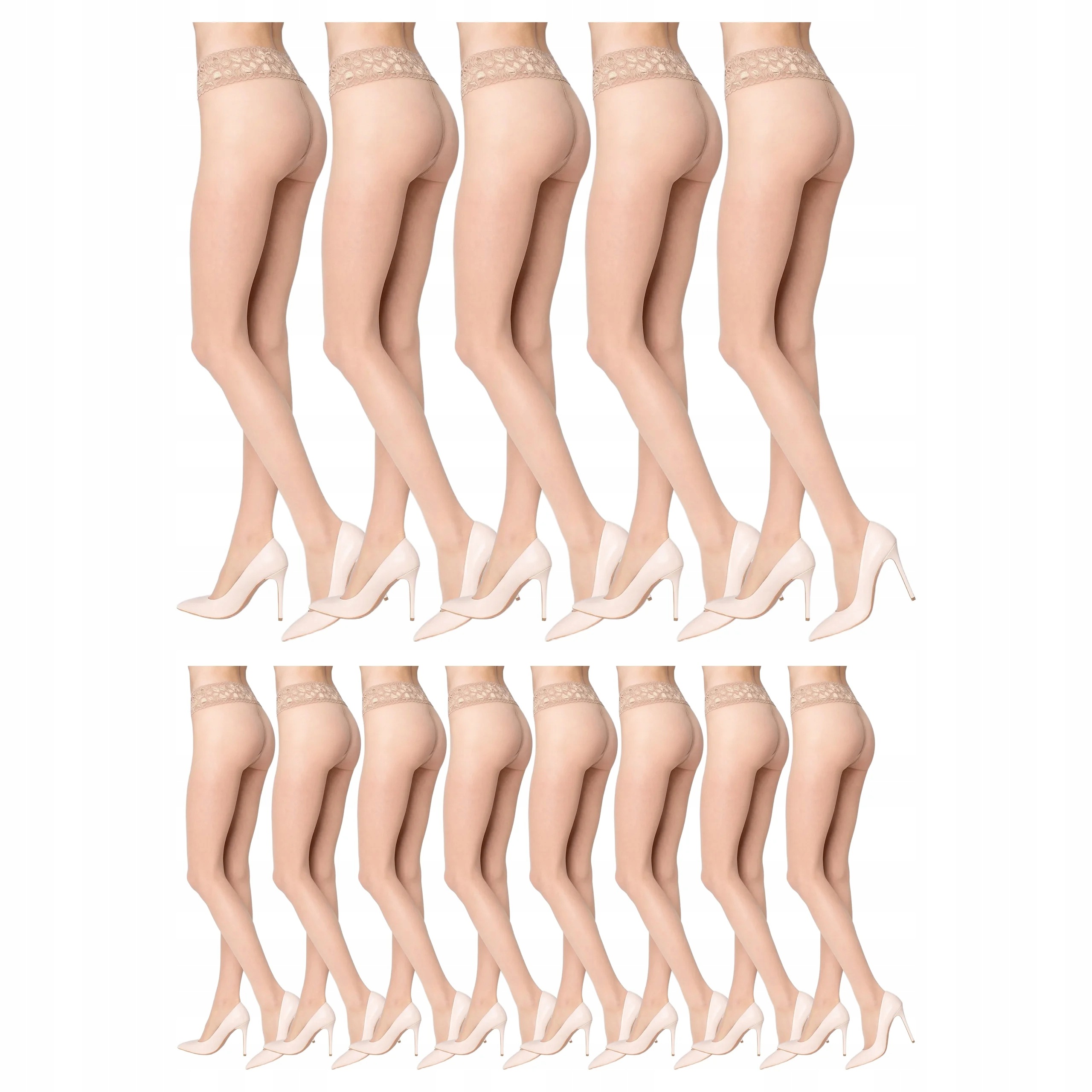 13 x Punčocháče Erotic Vita Bassa 30 den Marilyn Visone 3-M