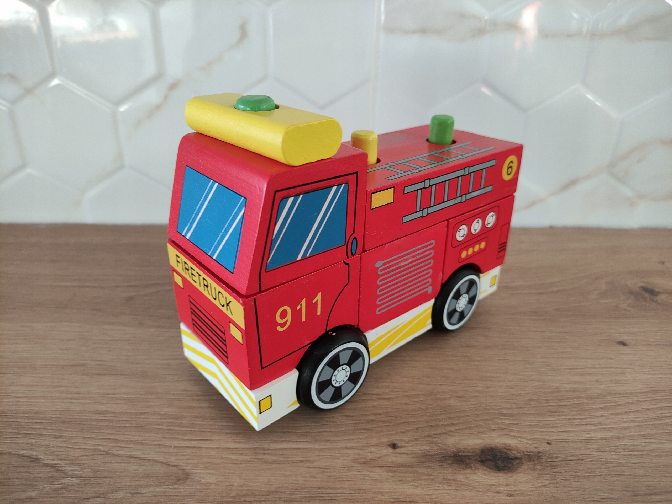 STRAŻ POŻARNA KLOCKI UKŁADANKA SAMOCHÓD WÓZ STRAŻACKI EAN (GTIN) 4020975806403