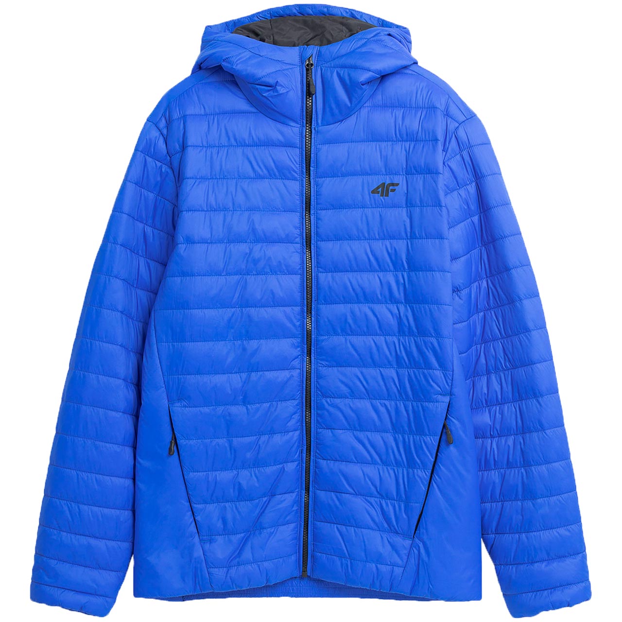 Pánská péřová bunda 4F M240 modrá 4FAW23TDJAM240 36S vel. M