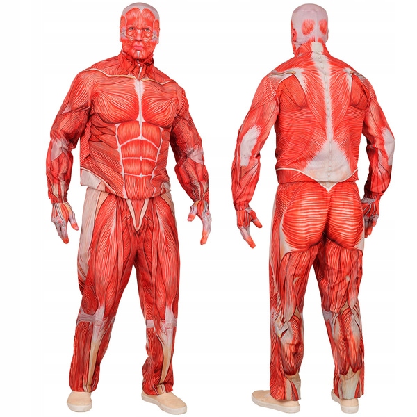 Kostým Anatomie člověka Svaly Halloween M