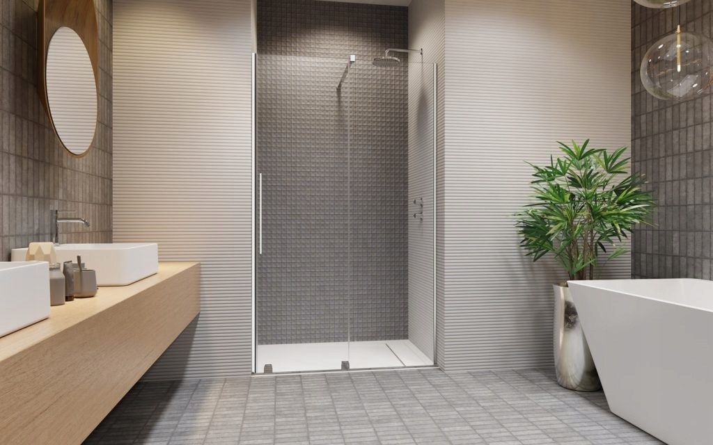 Drzwi prysznicowe FURO DWJ 150x200 RADAWAY LEWE Black Szerokość produktu 150 cm