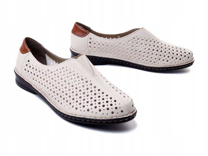

Półbuty damskie Rieker 48457-60 white r42