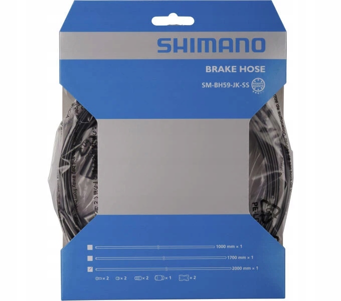 Shimano Brzdová Hadička Sm-bh59-jk 2000 Mm Set Pro Discbrzdy, černá