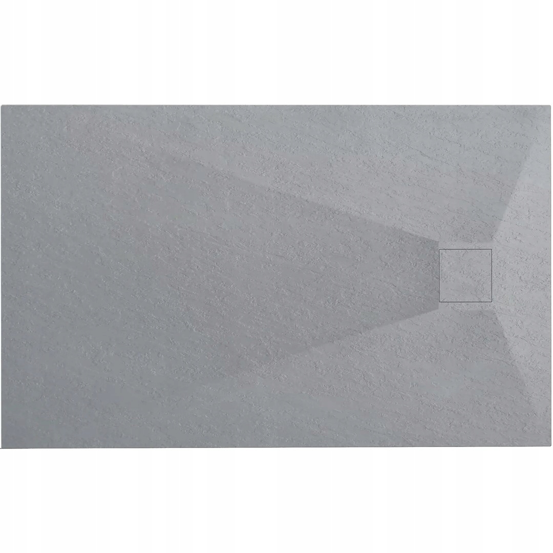 Sprchová vanička Magnum Grey 80x100 nízkoprofilová, kompozitová s sifonem