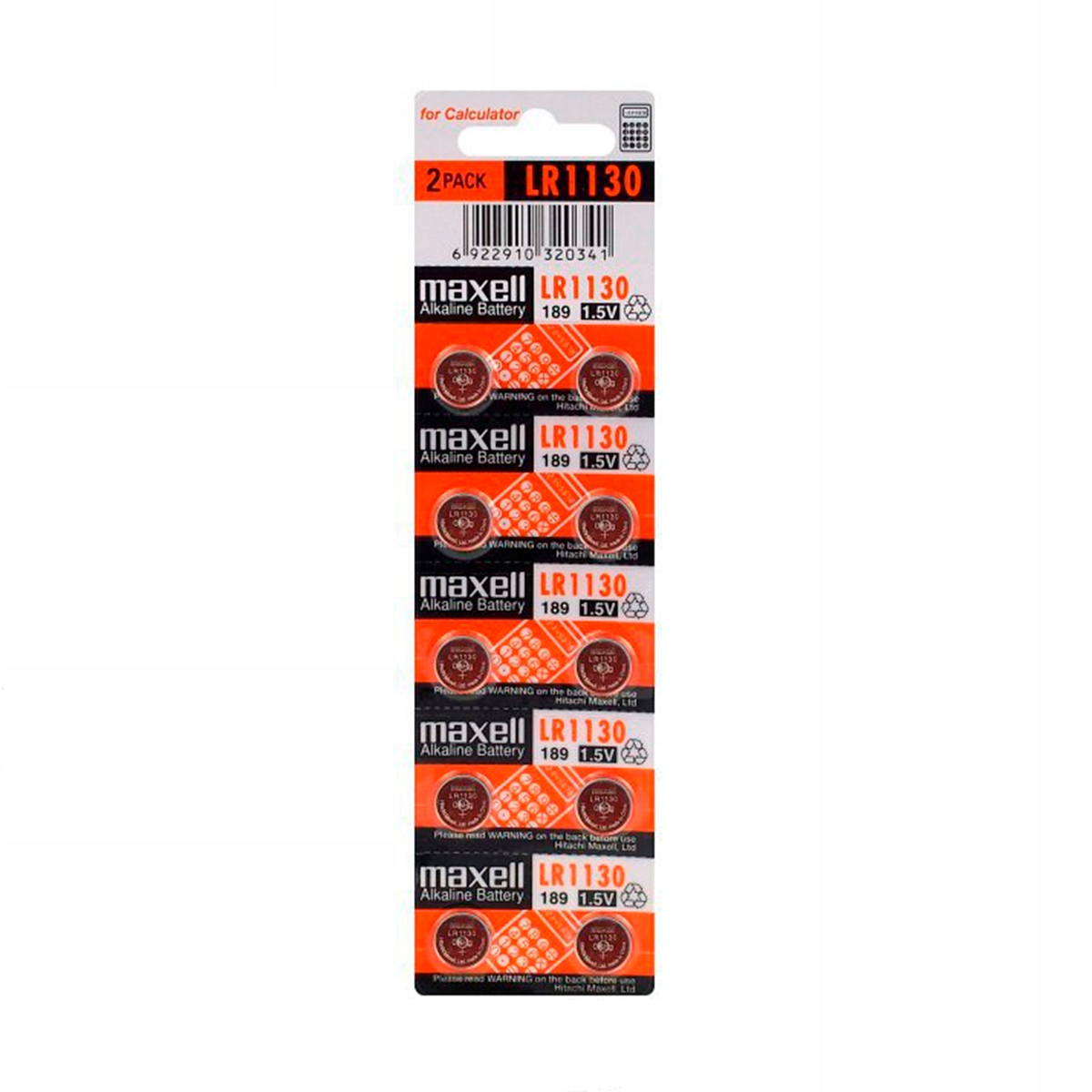 10x bateria Maxell LR1130 L1131 AG10 G10 189 V10GA LR54 LR1130 389 1,5V