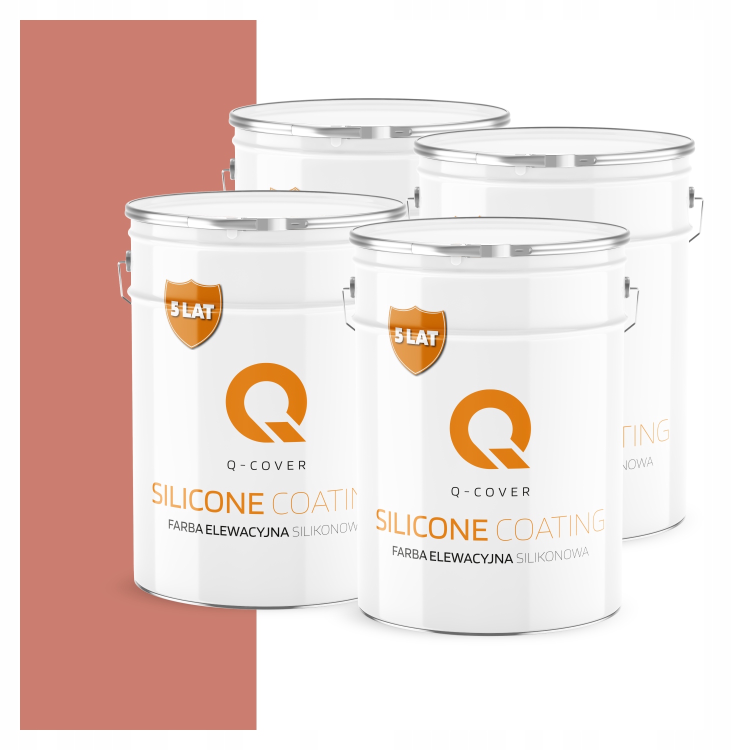 Fasádna farba 10 l silikónová Uv farba lososová