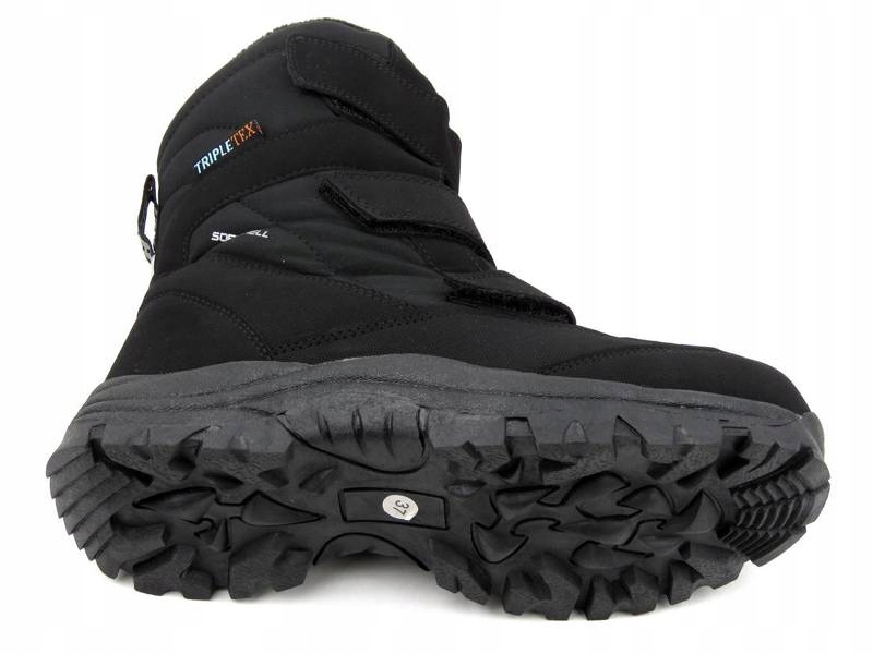 ŚNIEGOWCE AMERICAN CLUB SN06 TRIPLETEX SOFTSHELL Kolor czarny