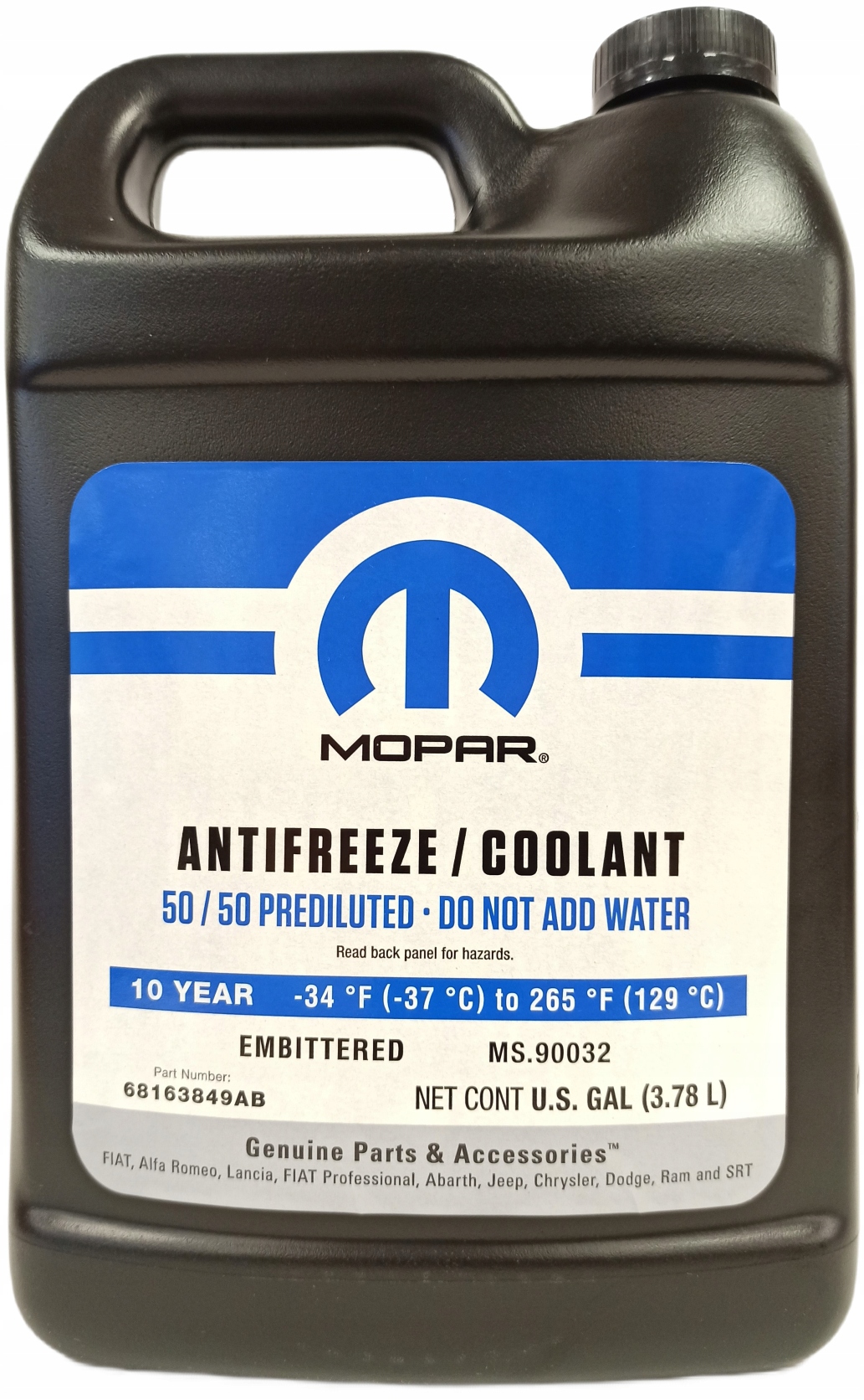 

Płyn Chłodniczy Mopar 10 Lat MS.90032 68163849AB