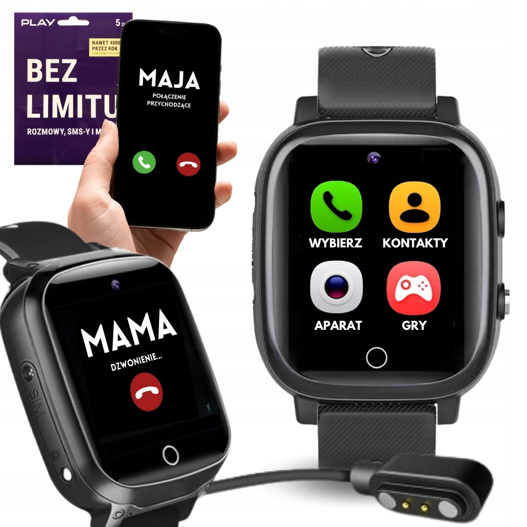 Smart Hodinky Detské Volania Rozhovory Sim Karta Hry Menu Pl