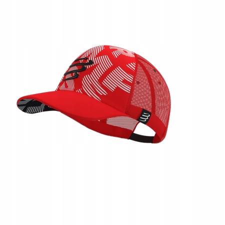 Čepice Compressport Trucker červeno-bílá