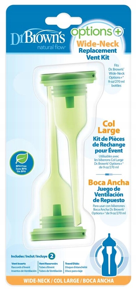 Części zamienne DR BROWNS do butelki Options+ z szeroką szyjką 270 ml