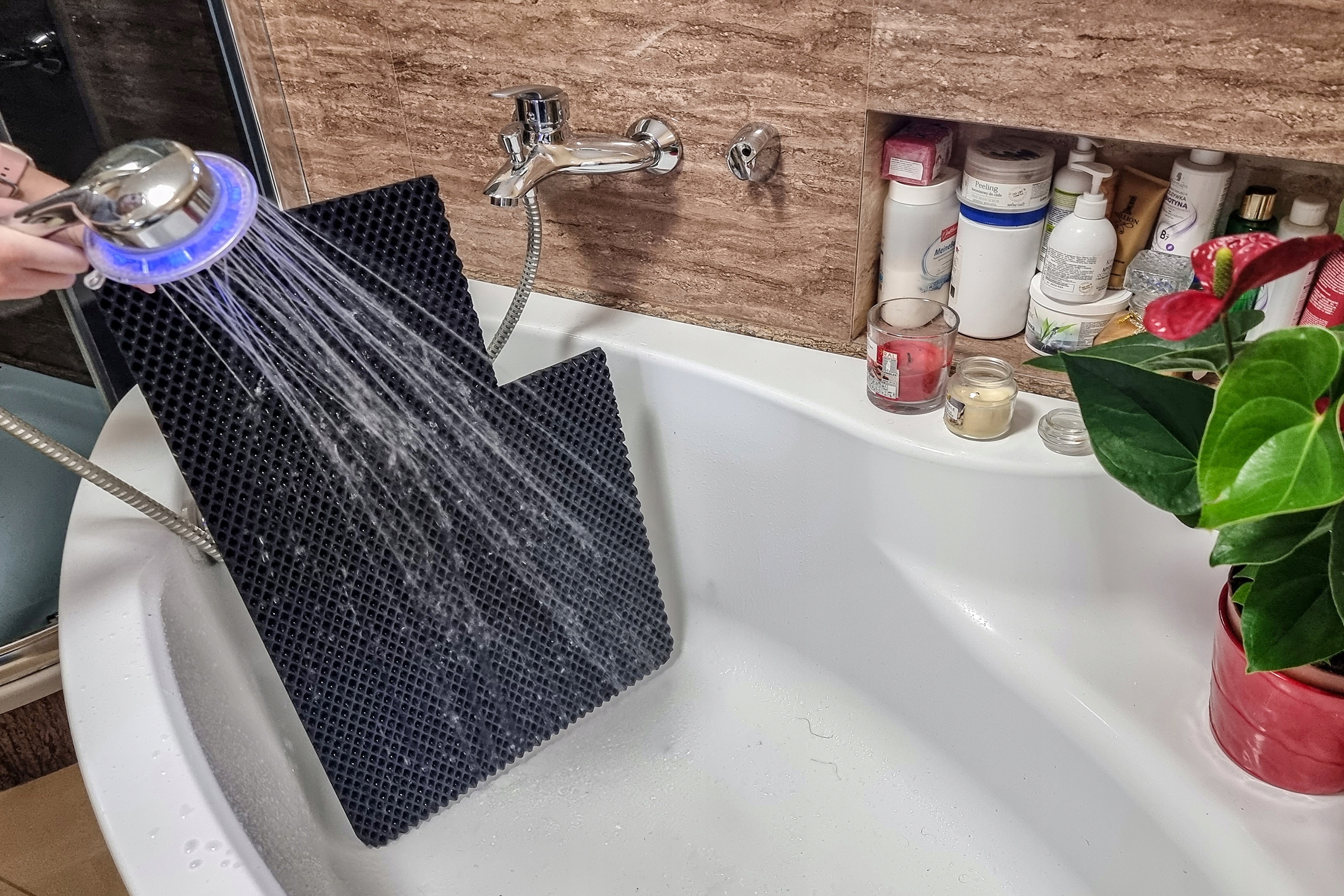 Ociekacz mata do osuszania naczyń 55x55 EVA HOME Kolor czarny