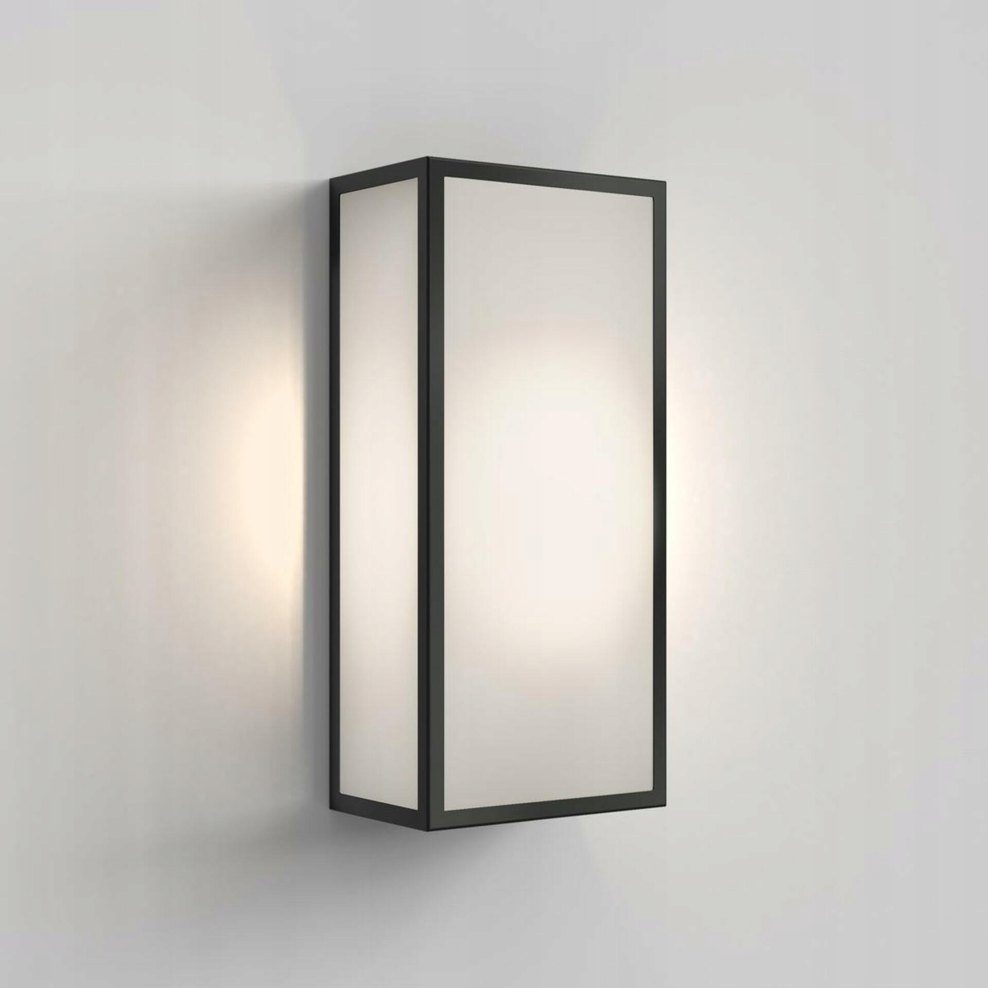 Vonkajšie nástenné svietidlo Astro Messina 160 Frosted II E27 čierne IP44