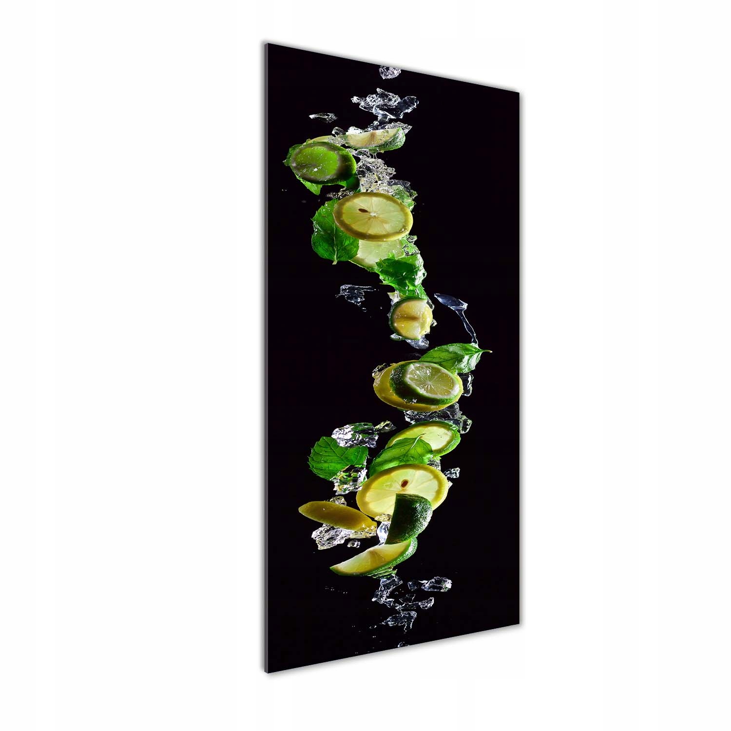 

Foto obraz na szkle Limonki i cytryny 50x125 cm