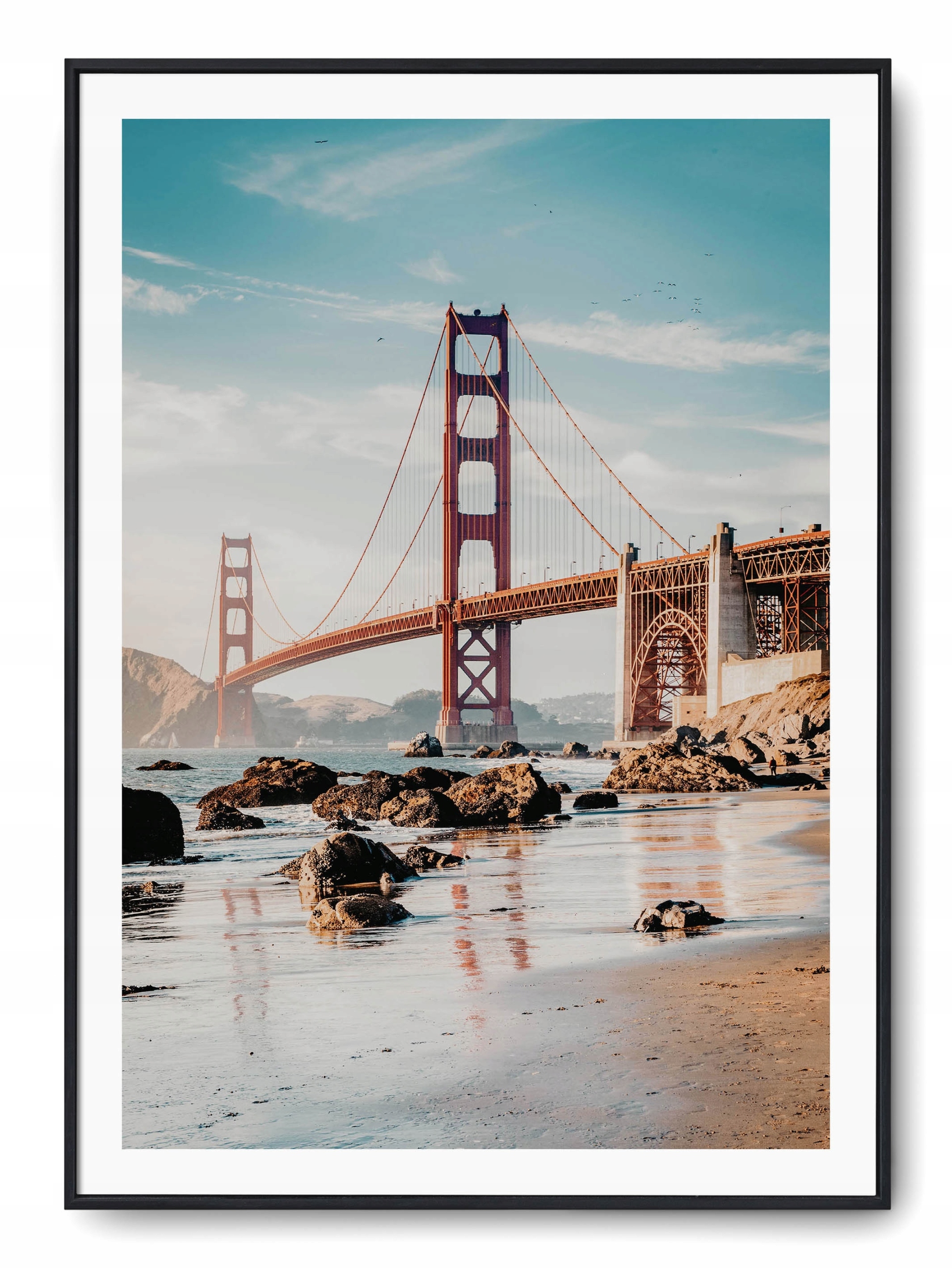 

Plakat r A3 30x42 cm Golden Gate Most Woda Plaża N