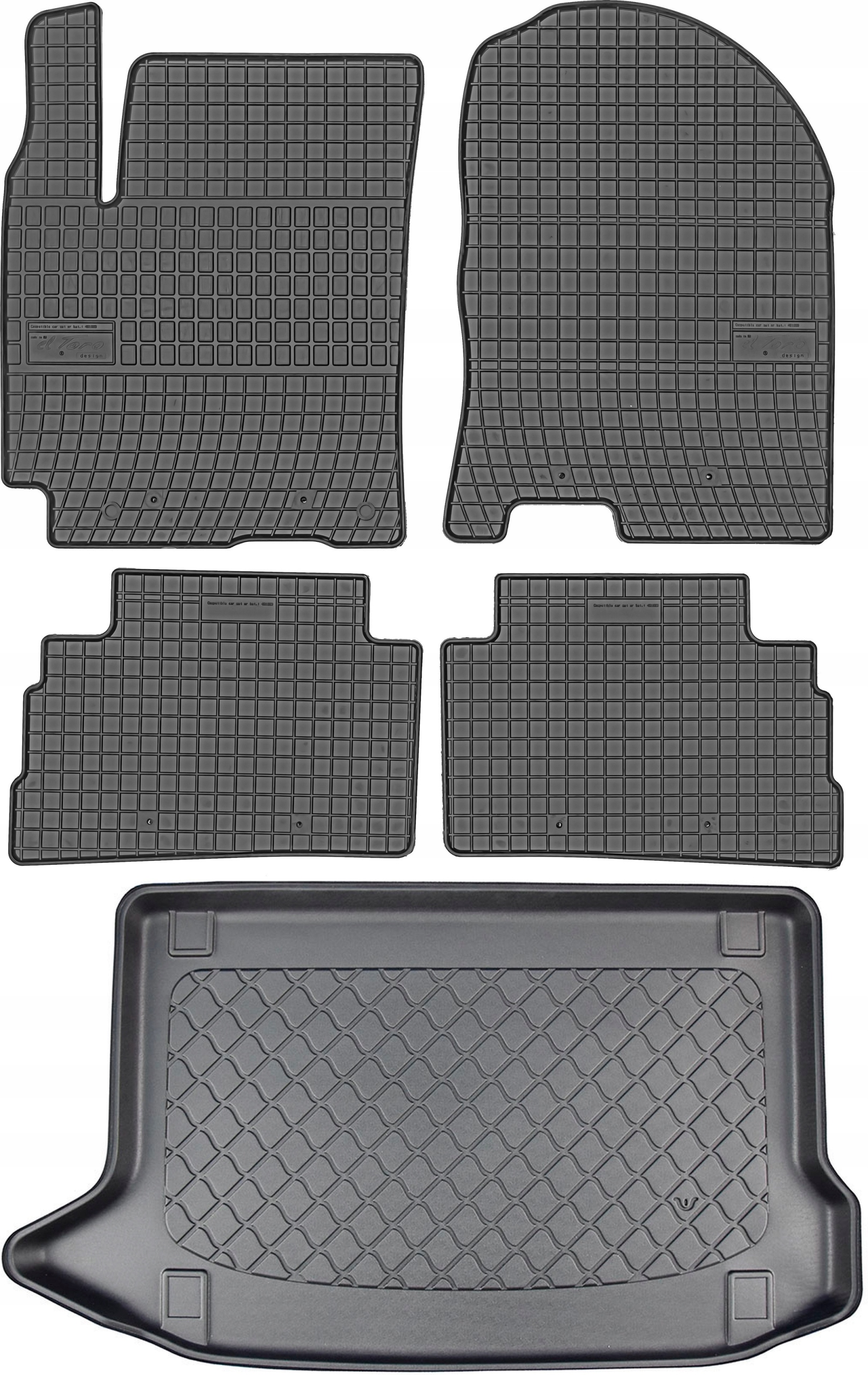 Hyundai Kona Hybrid Suv 2019 Koberce s rohožou