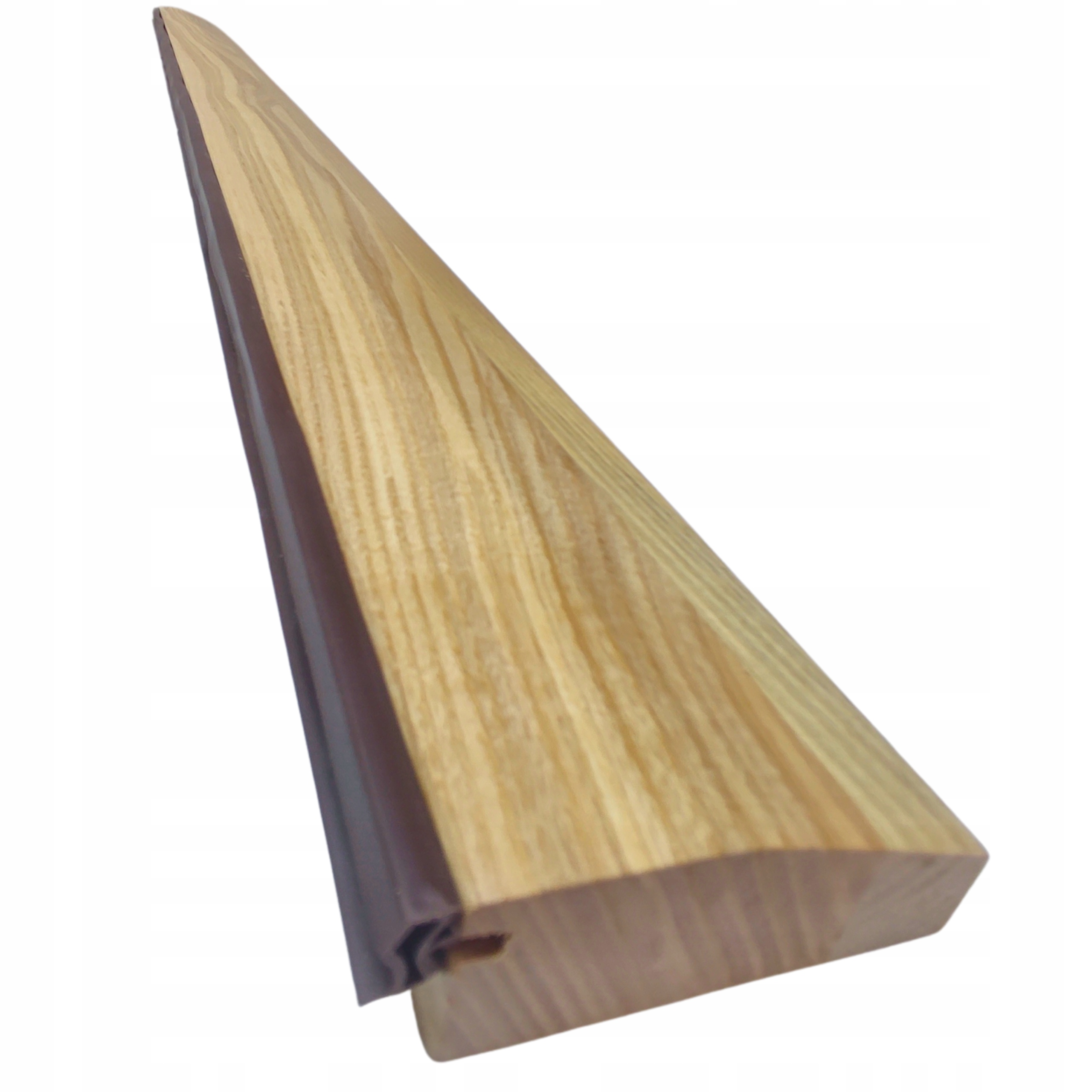 PROFILOWANY PRÓG DO DRZWI DREWNIANY JESIONOWY PRÓG DRZWIOWY Z USZCZELKĄ Szerokość 85 mm