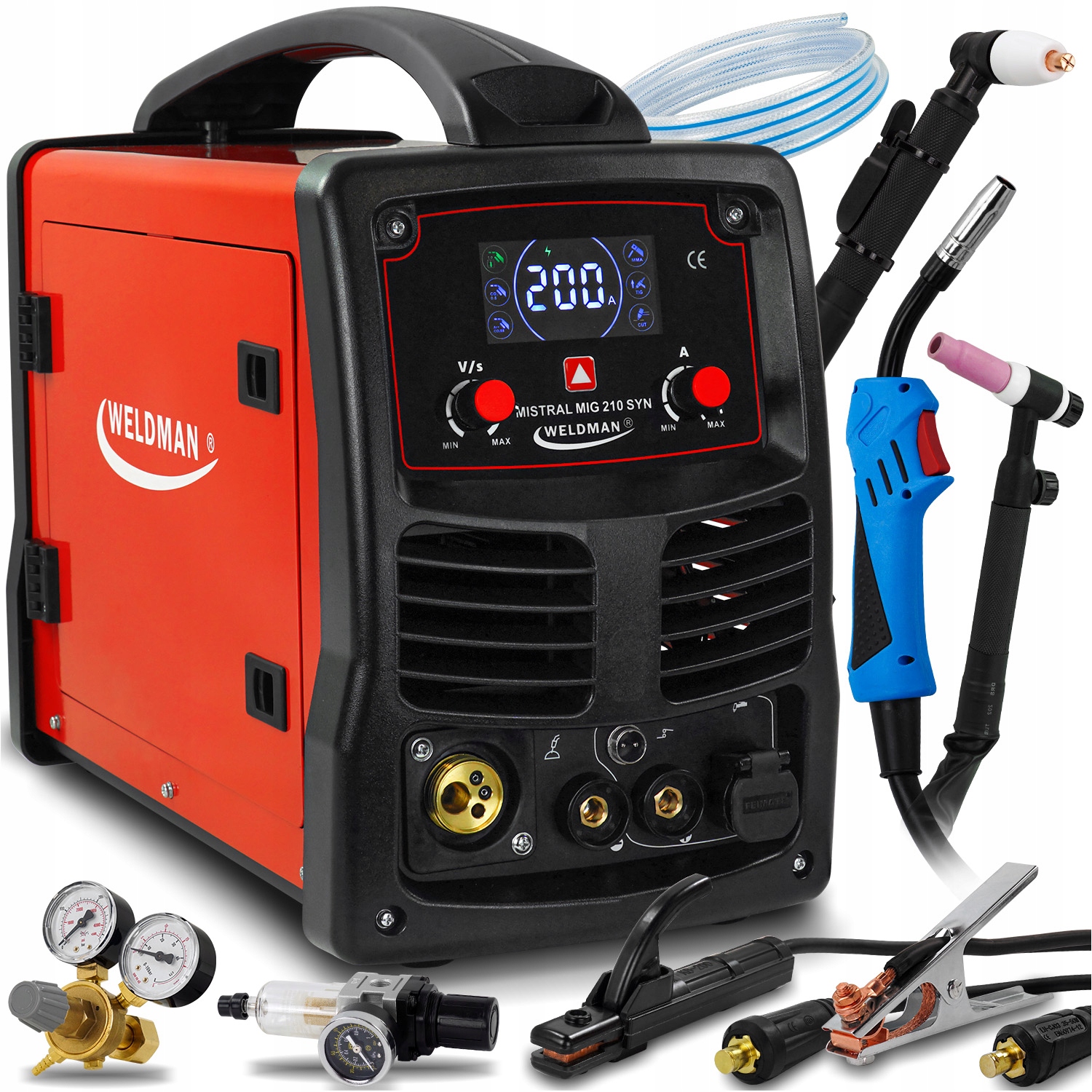 Spawarka Migomat Mma Tig Plazma Weldman Mistral Mig 210 Synergia 200A