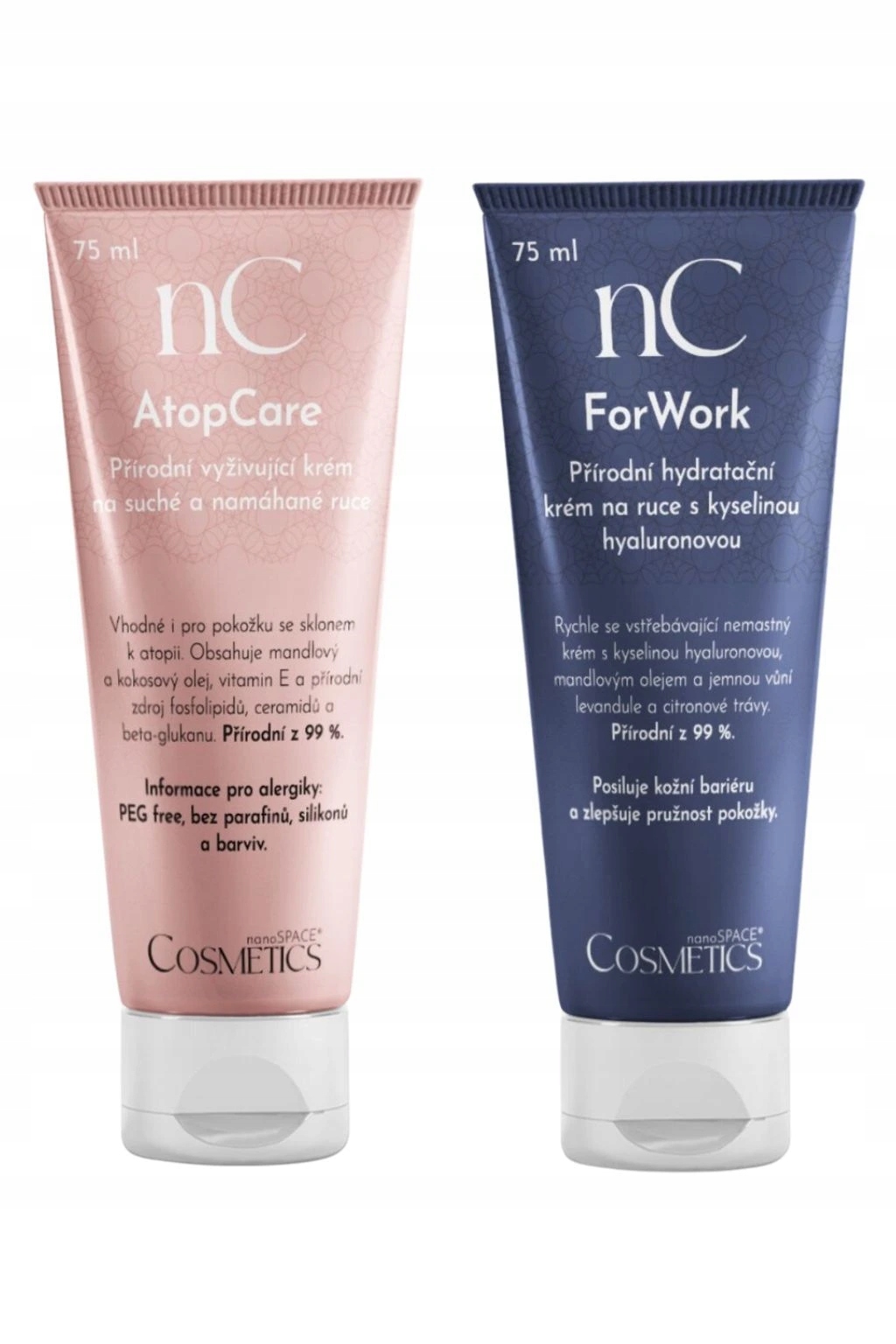 Sada přírodních krémů na ruce AtopCare ForWork nanoSPACE Cosmetics