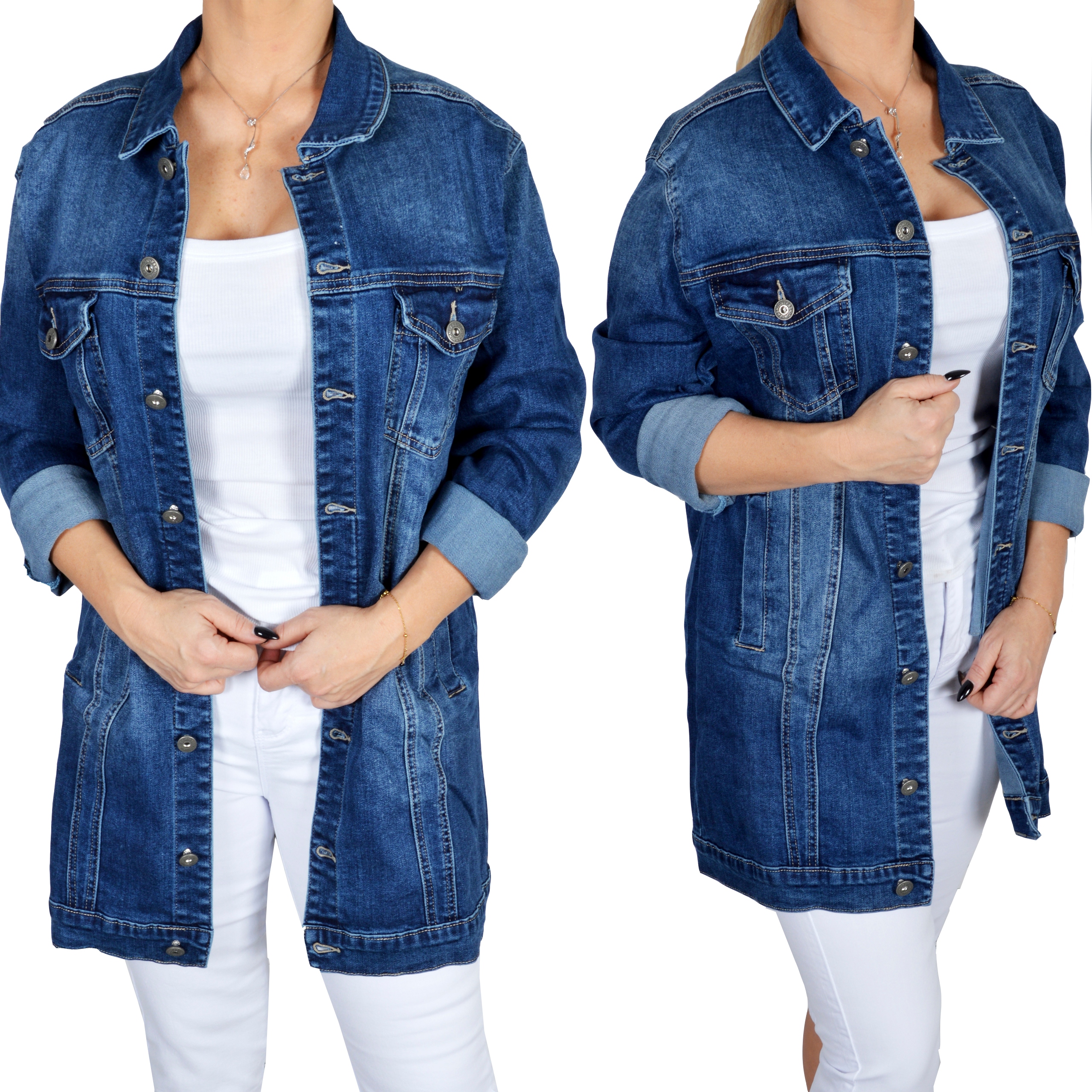 

Katana Kurtka Jeans Parka Jeansowa Plus Size