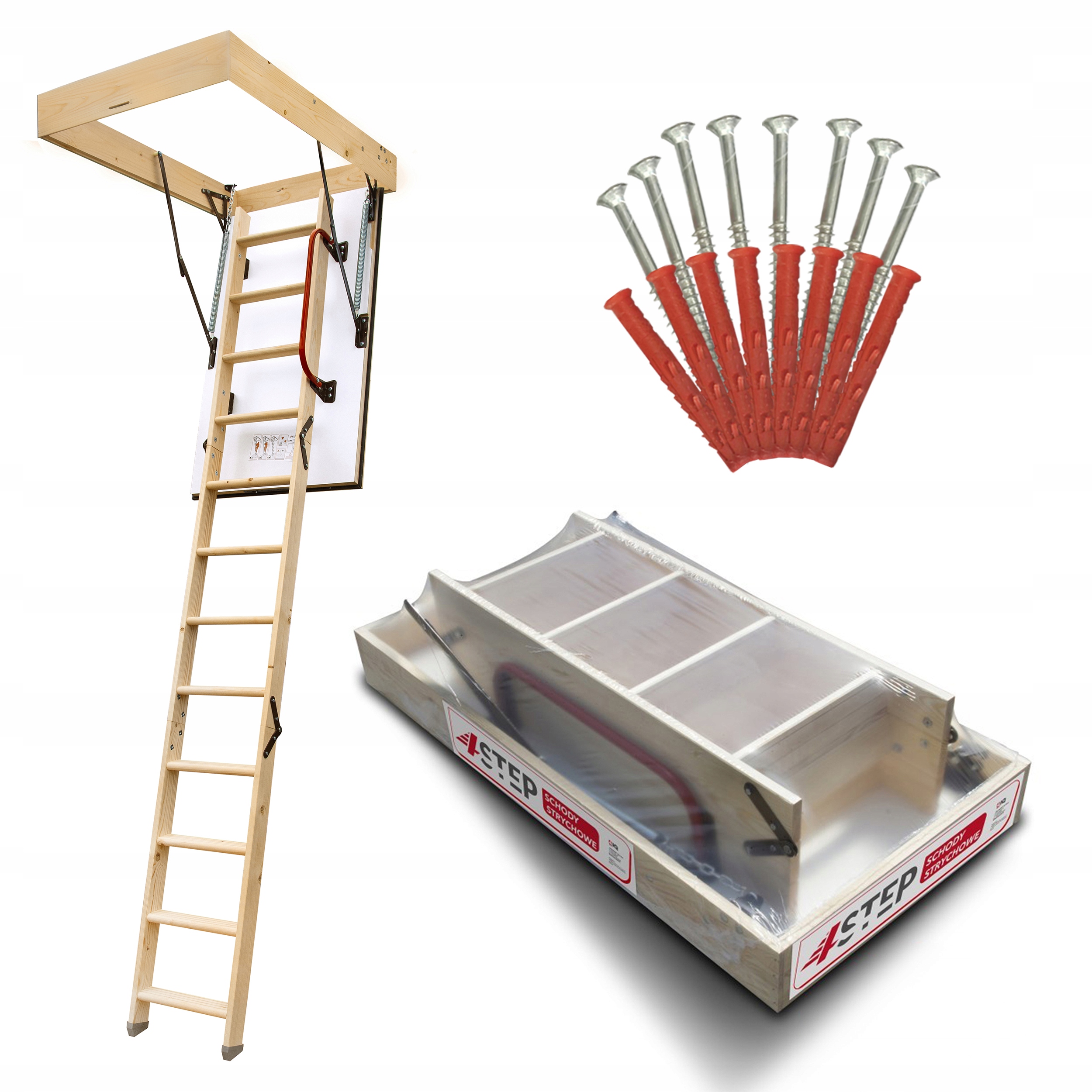 Pasivní Půdní schody Výlez Extra 0,86 W/m2K 46 mm 120x60 Šrouby Bonus