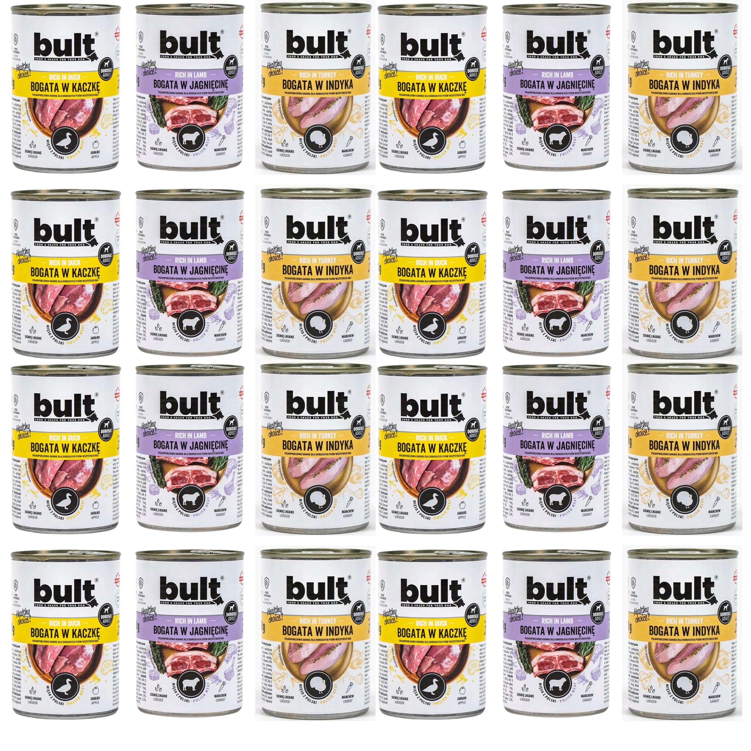 Bult MIX Of Flavors mokré krmivo pro psy 12x800g