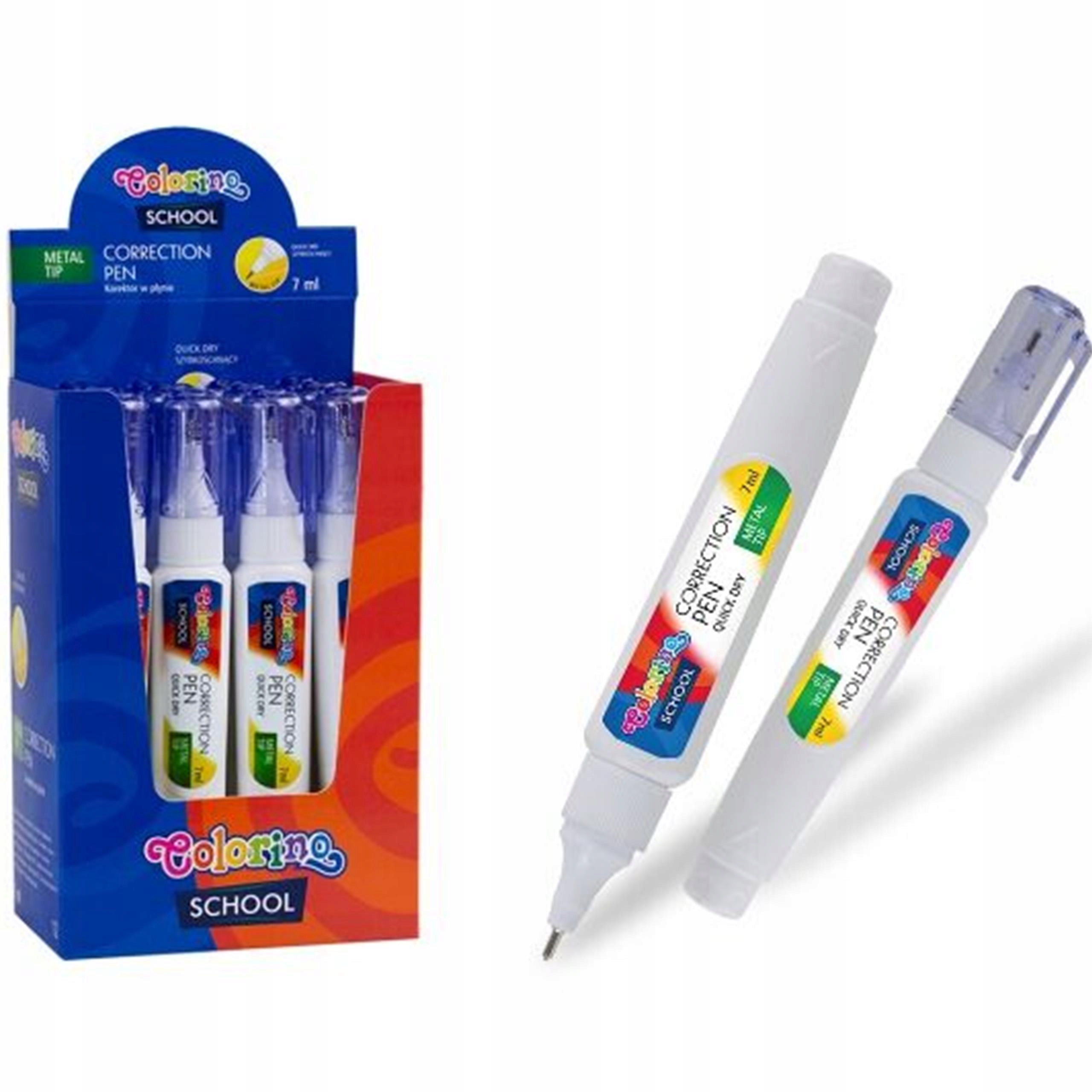 KOREKTOR W DŁUGOPISIE Z MET.KOŃCÓWKĄ COLORINO 42682PTR