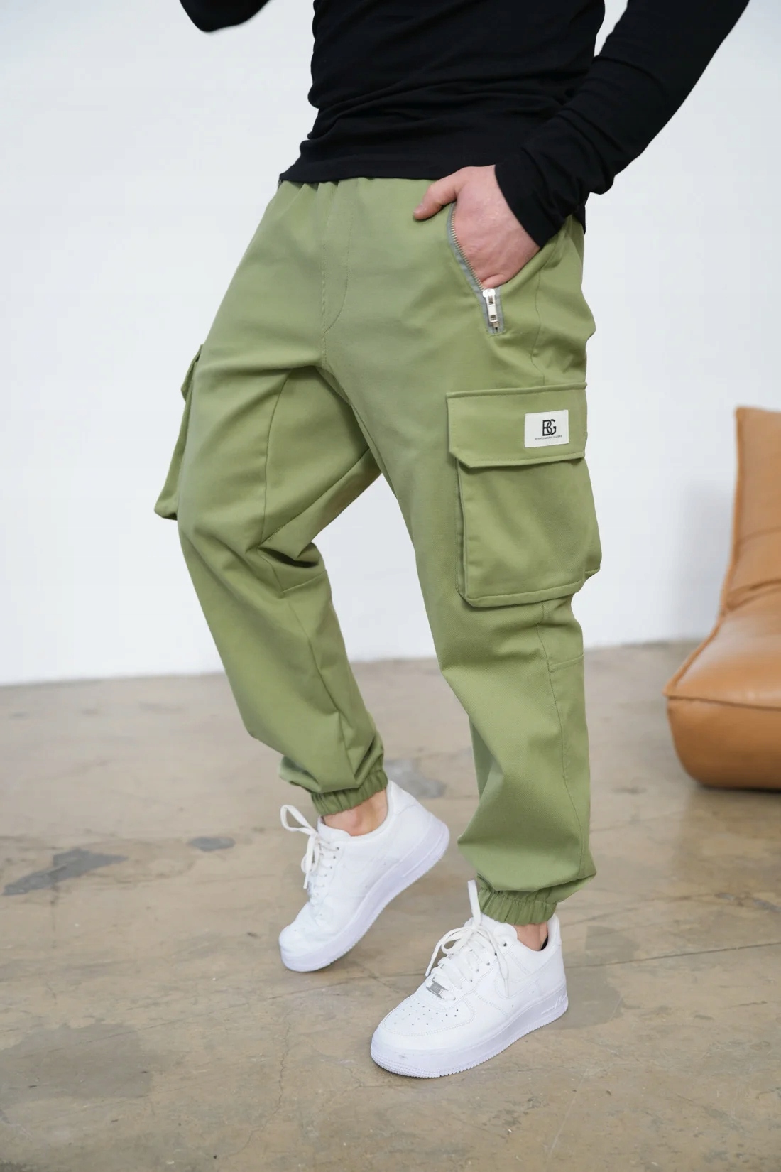 Pánské kalhoty Bg Deal khaki XL