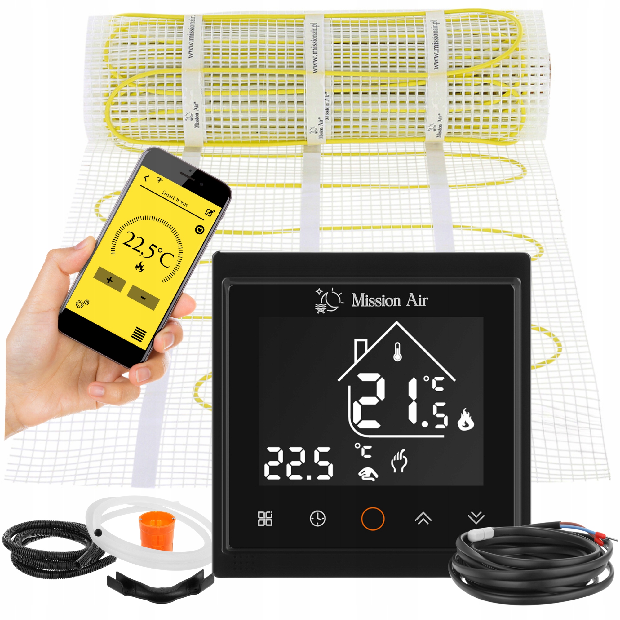 Set Vykurovacia podložka pod dlaždice MA-160W/m² 1m²