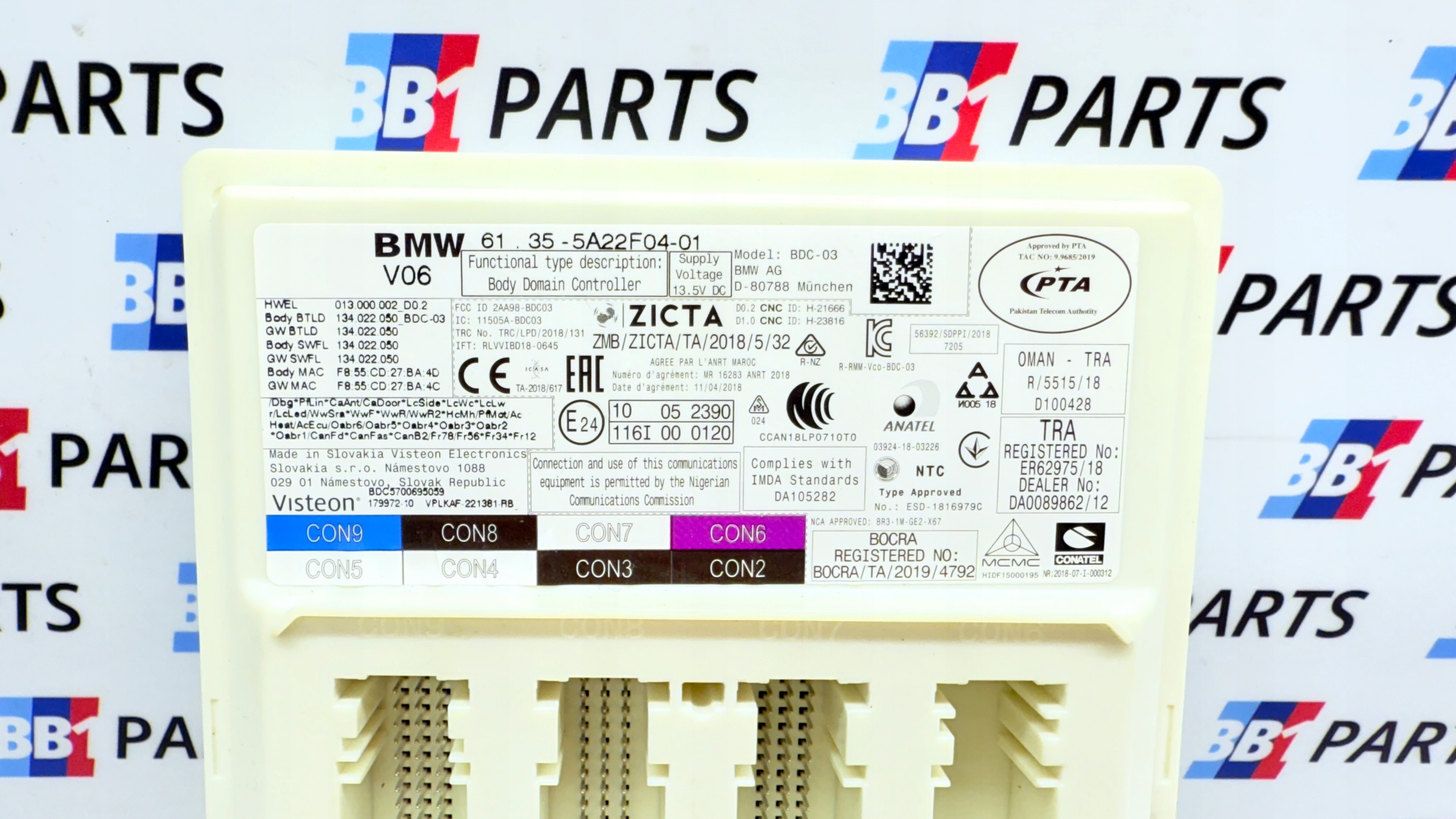BMW G20 G21 G22 G23 G26 module control unit BDC 5A22F04