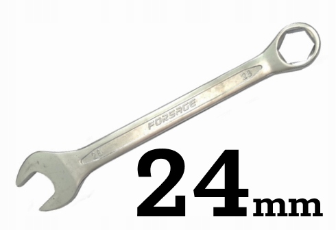 

Klucz płasko-oczkowy 24 mm, 6-kątny Forsage