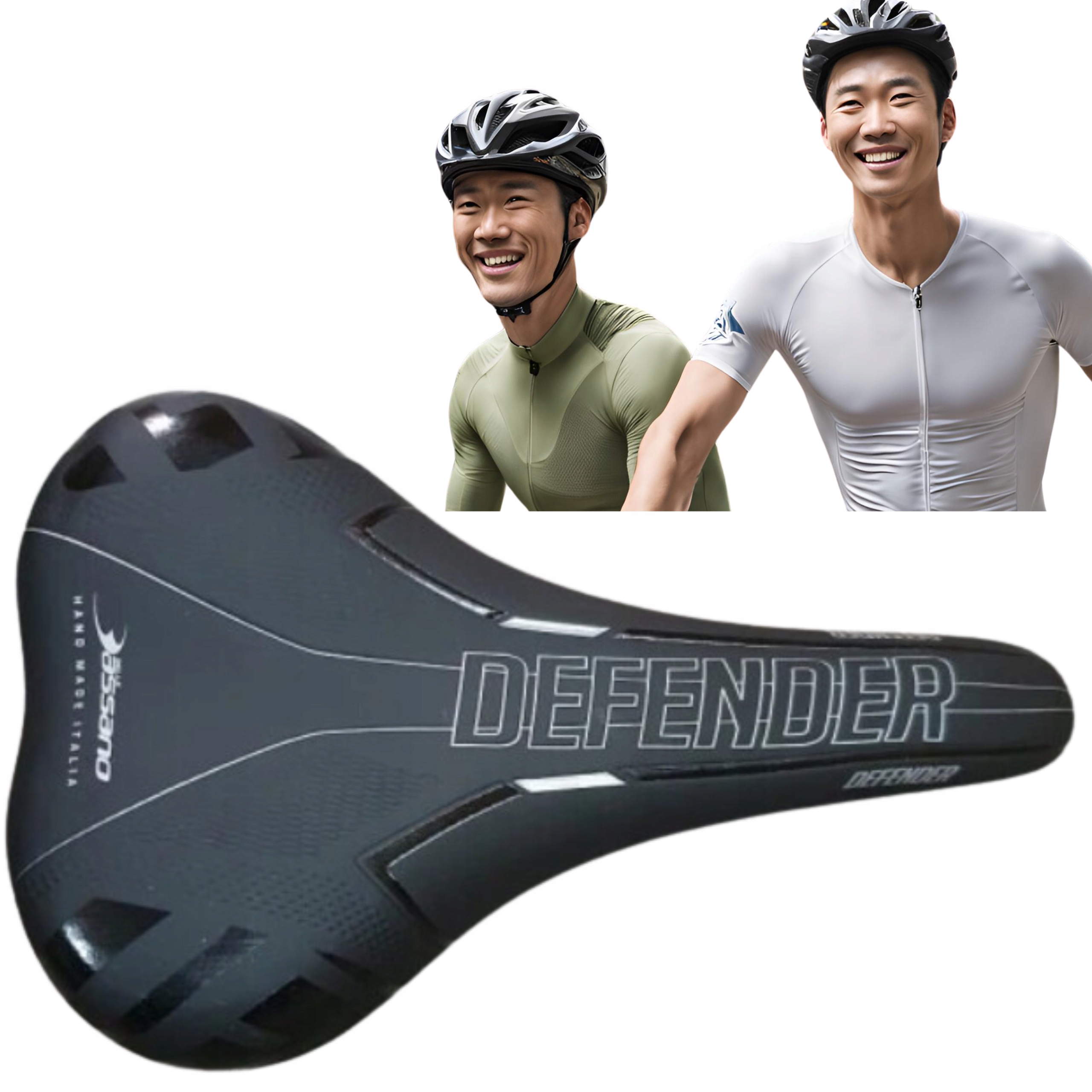 Siodełko piankowe Defender Mtb męskie Selle Bassano antykompresja czarne