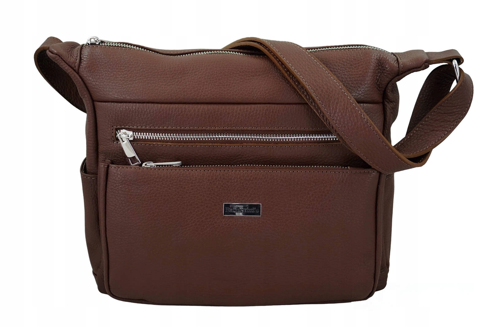 Každodenní a praktická kabelka přes rameno Hnědá