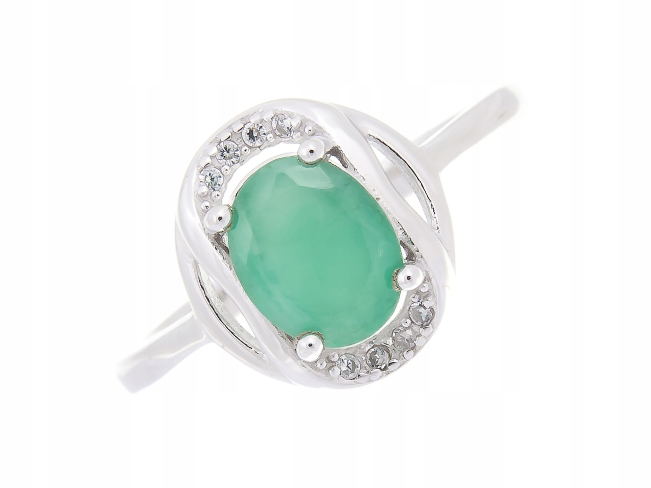 Prstýnek Prsten S Vel Velikost 0,13 Přírodní Smaragd